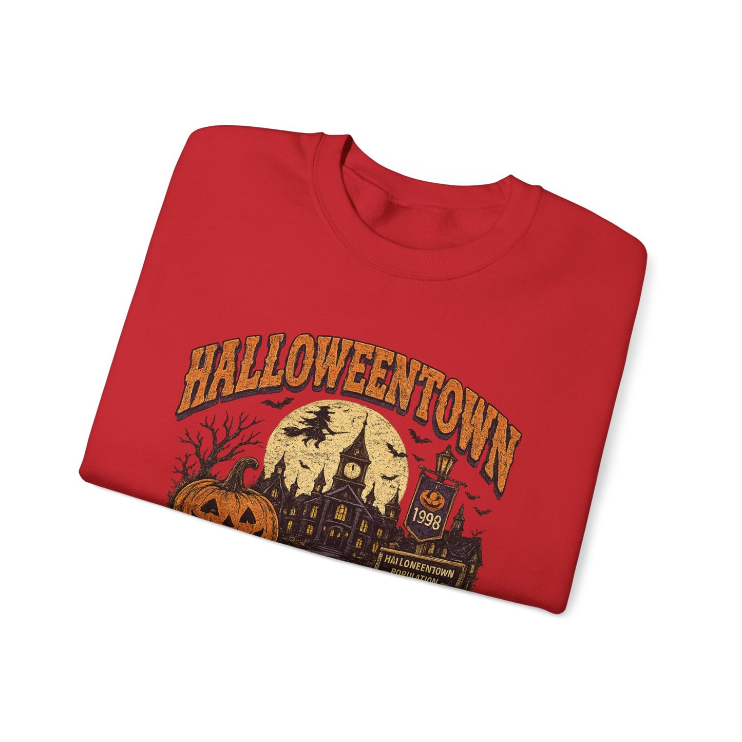 HalloweenTown University Sweatshirt — Retro Pumpkin & Ghost Crewneck