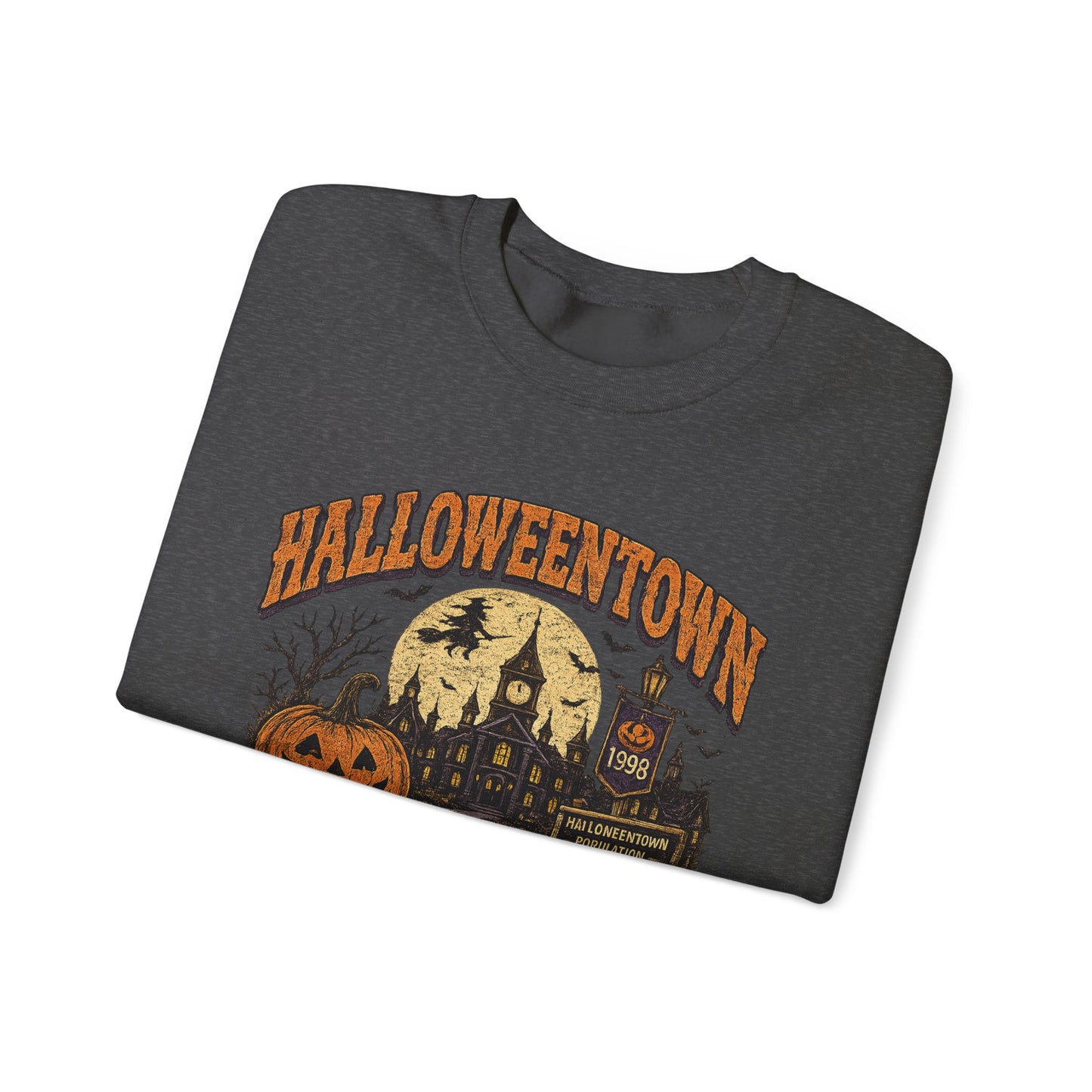 HalloweenTown University Sweatshirt — Retro Pumpkin & Ghost Crewneck