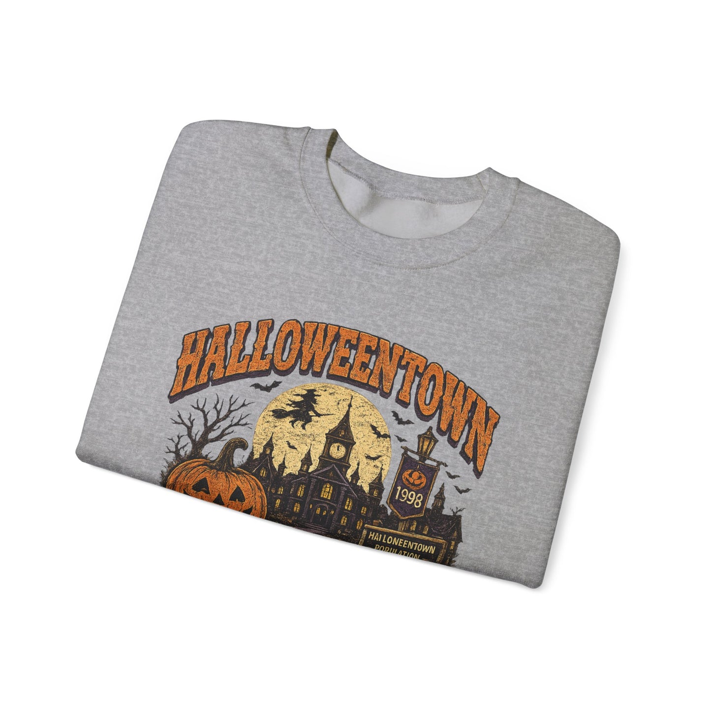 HalloweenTown University Sweatshirt — Retro Pumpkin & Ghost Crewneck